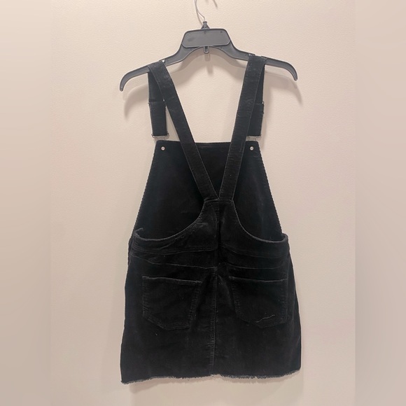 NWT Black corduroy overall dress - Picture 2 of 3